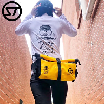 StreamTrail Waterproof Waist Bag 6L Fanny Pack Snorkeling Waist Pouch Outdoor Roll-Top Chest Bag Water Resistant Dry Sack for Men Women Scuba Diving Surfing Swimming Rafting Watersports